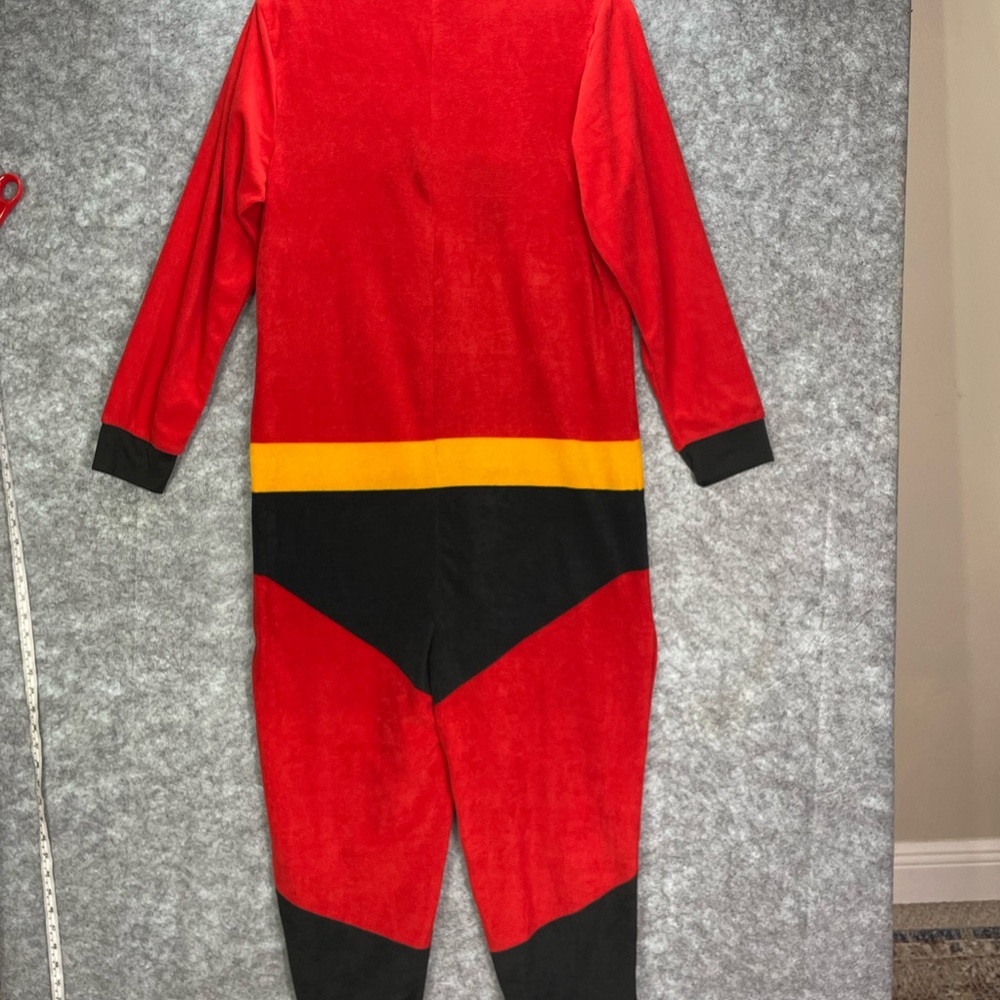 Disney Pixar Mr. Incredibles Union Suit One Piece Zip Fleece Pajamas Costume L - Picture 8 of 9